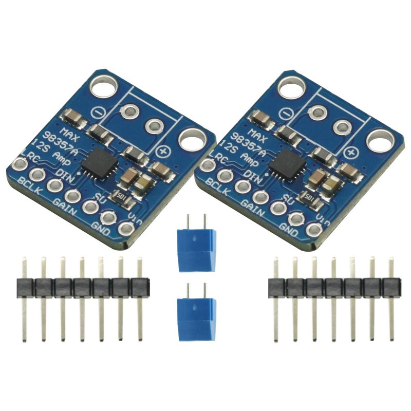 GODIYMODULES 2PCS MAX98357 MAX98357A I2S 3W Class D Amplifier Breakout Interface I2S DAC Decoder for Audio Raspberry Pi Esp32 Arduino Zero - Image 1
